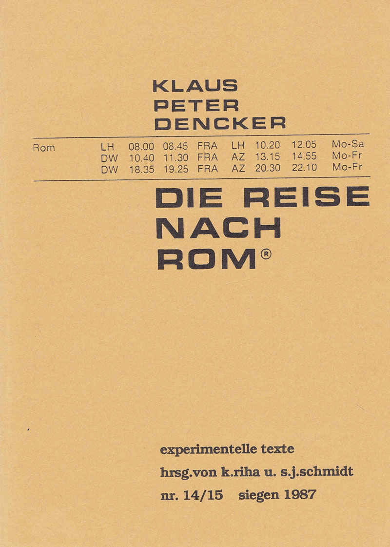 experimentelle-texte-14--15--dencker-klaus-peter--1987