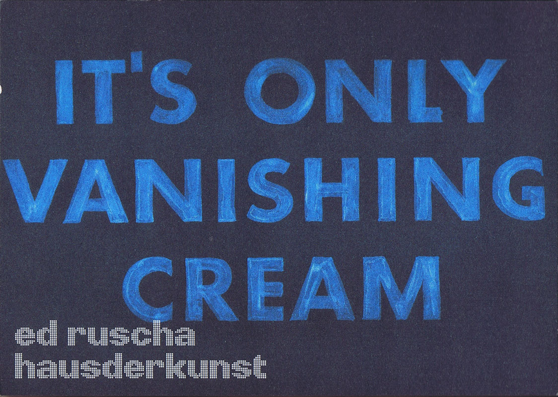 ruscha-its-only